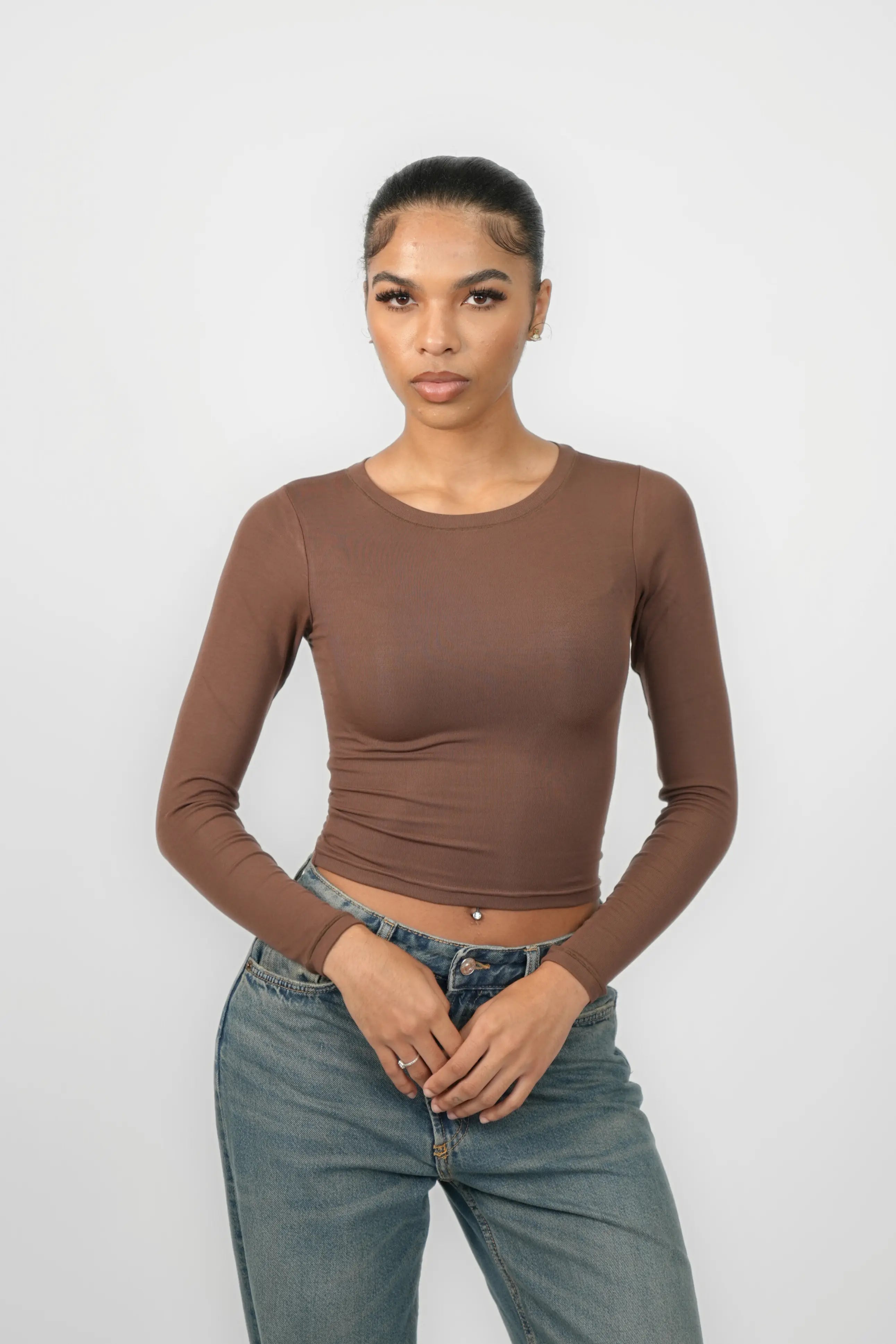 Essential Long Sleeve - Cocoa SAINT VENUST