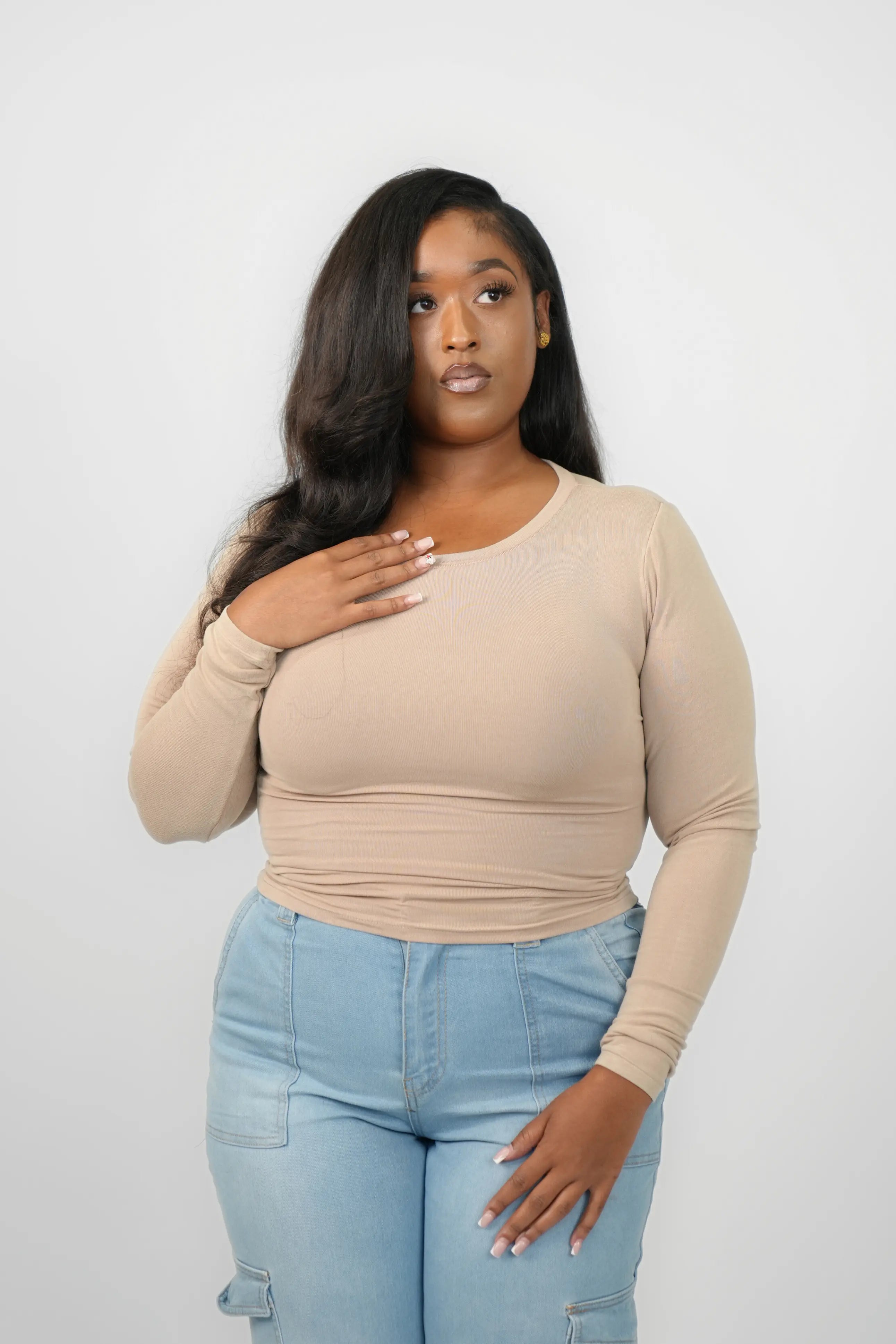 Essential Long Sleeve - Tan SAINT VENUST