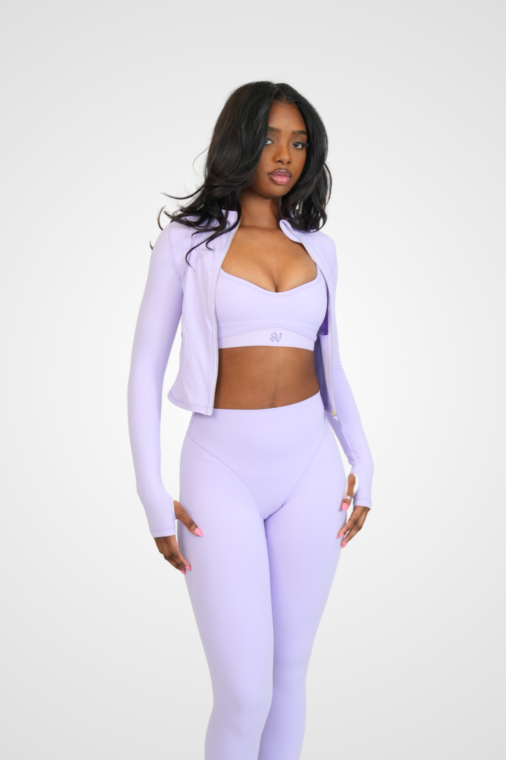 Balance Zip-Up Jacket - Lilac
