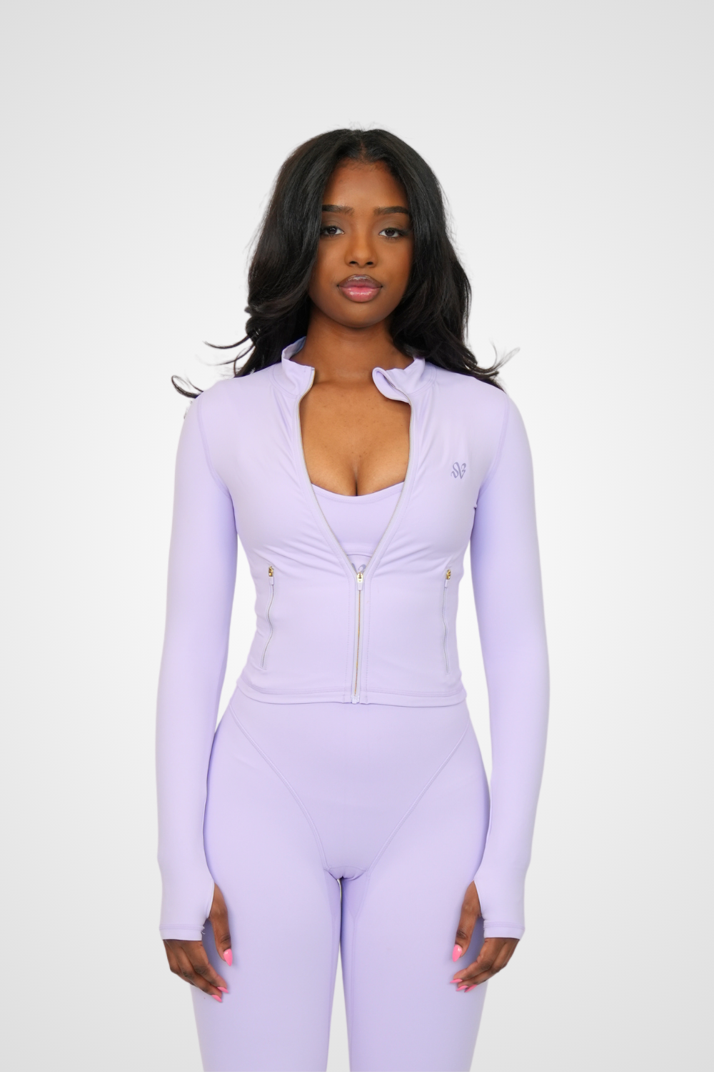 Balance Zip-Up Jacket - Lilac