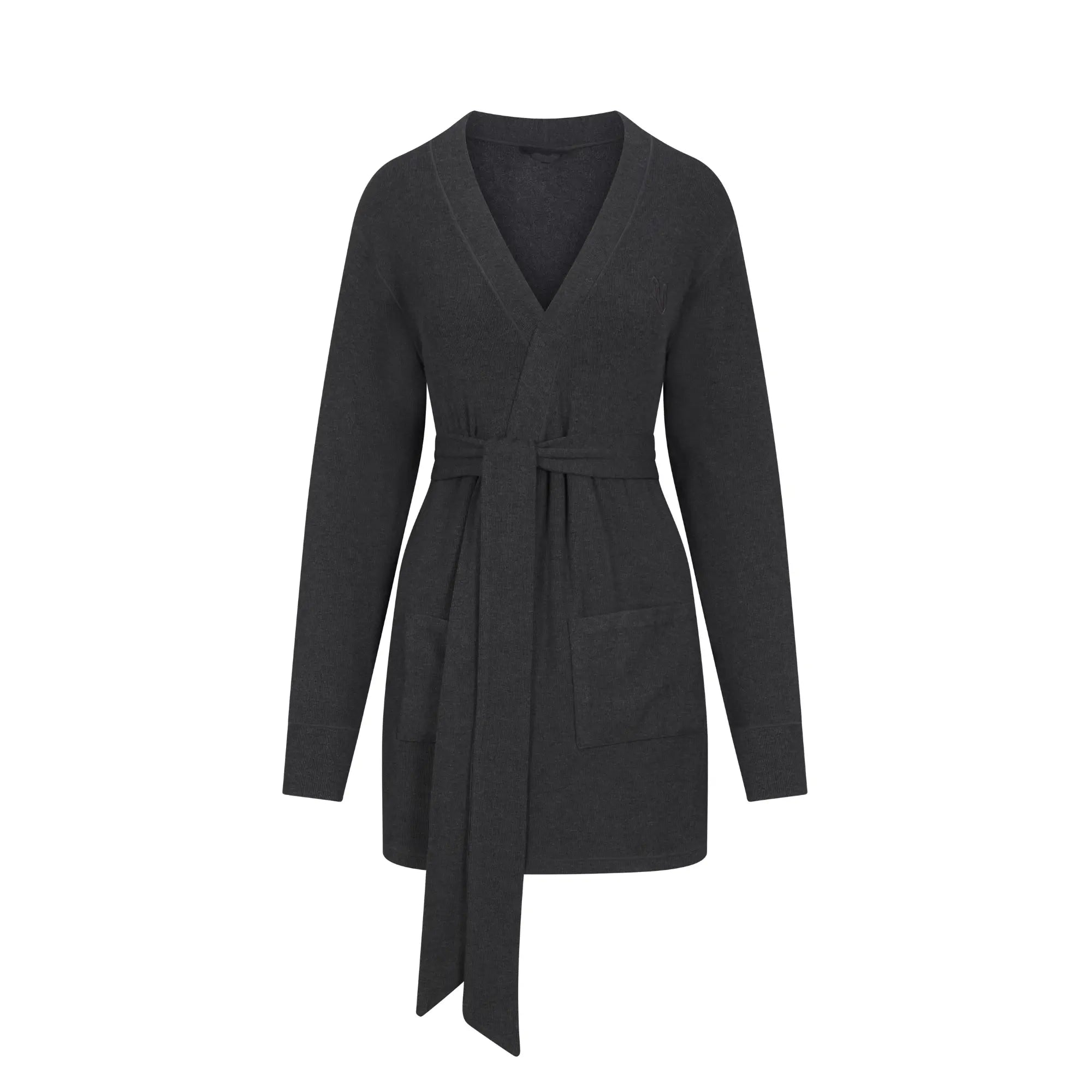 Rib Lounge Robe - Charcoal SAINT VENUST