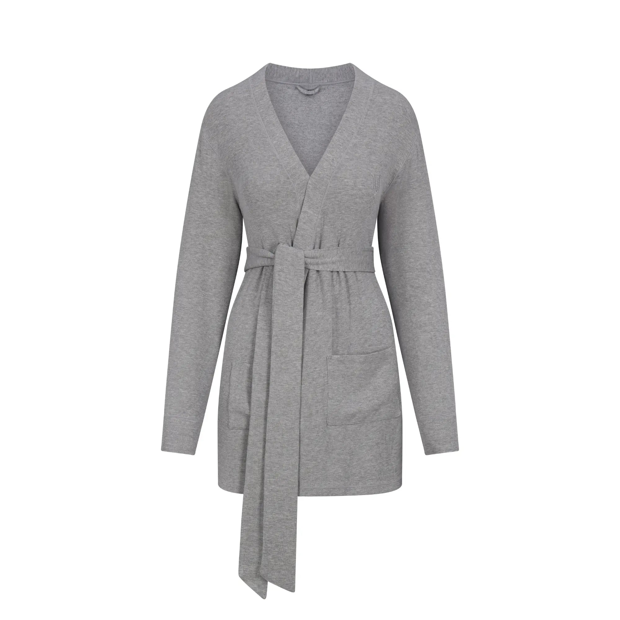 Rib Lounge Robe - Stone SAINT VENUST