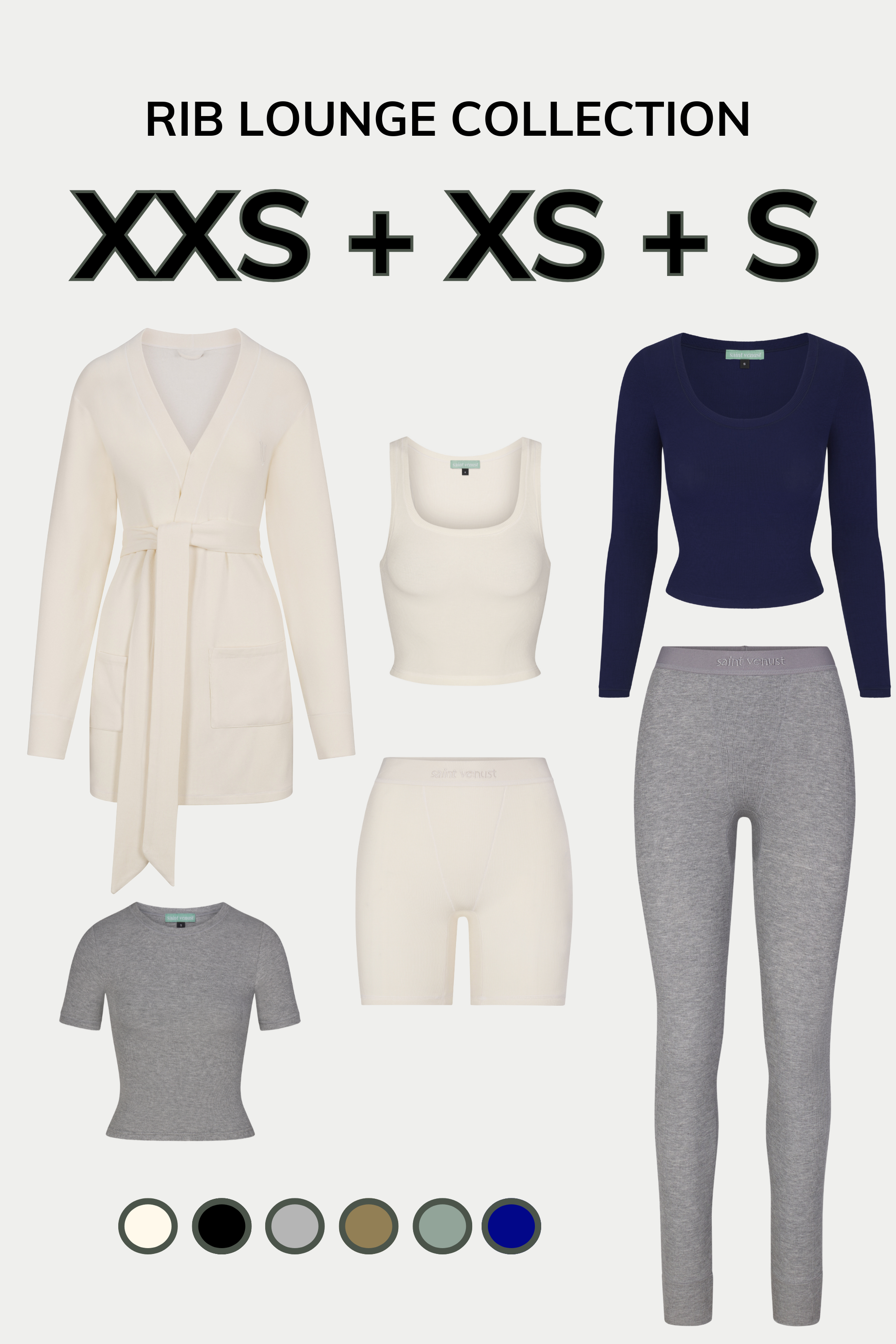XXS - S | Rib Lounge - Tops & Bottoms