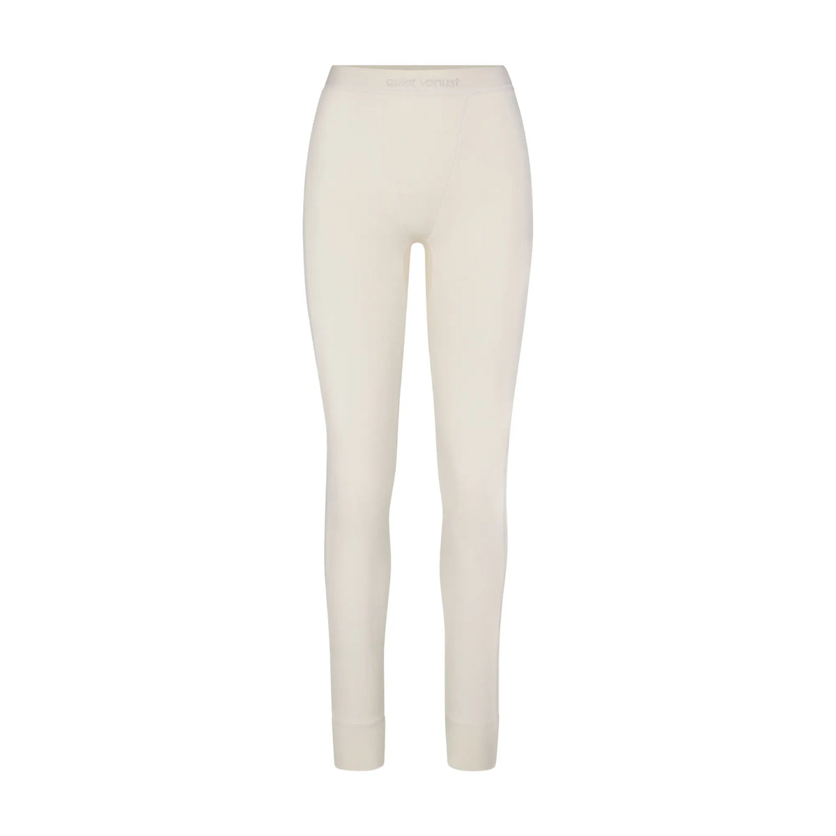 Rib Lounge Leggings - Cream - SAINT VENUST