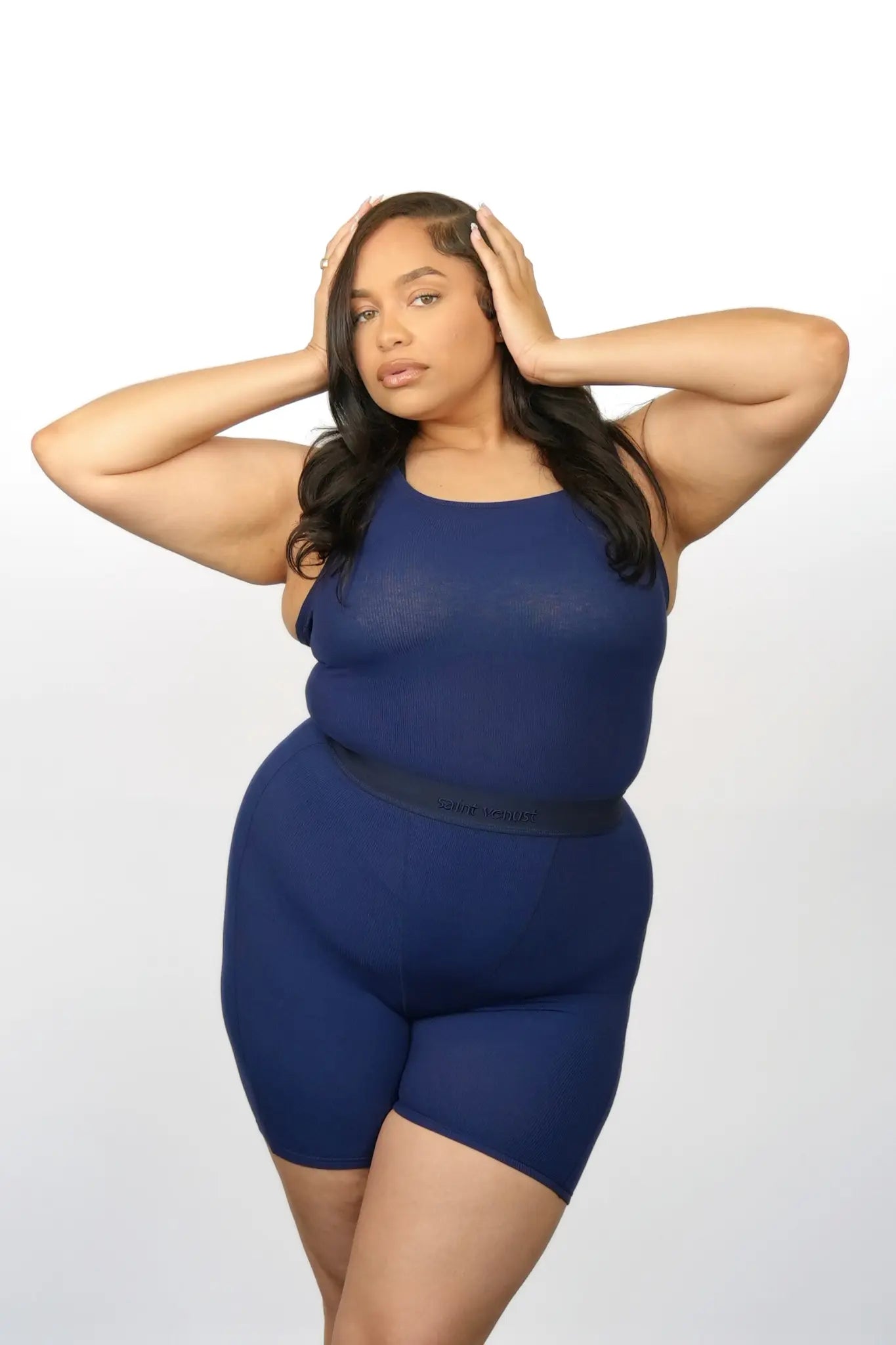 Rib Lounge Boxer - Navy SAINT VENUST