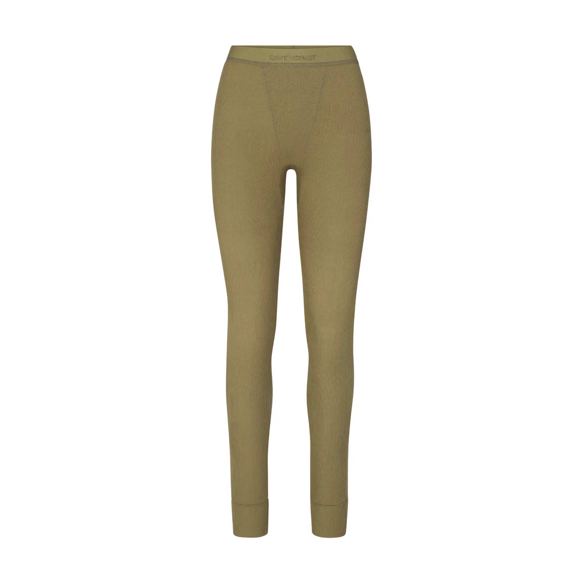 Rib Lounge Leggings - Moss SAINT VENUST