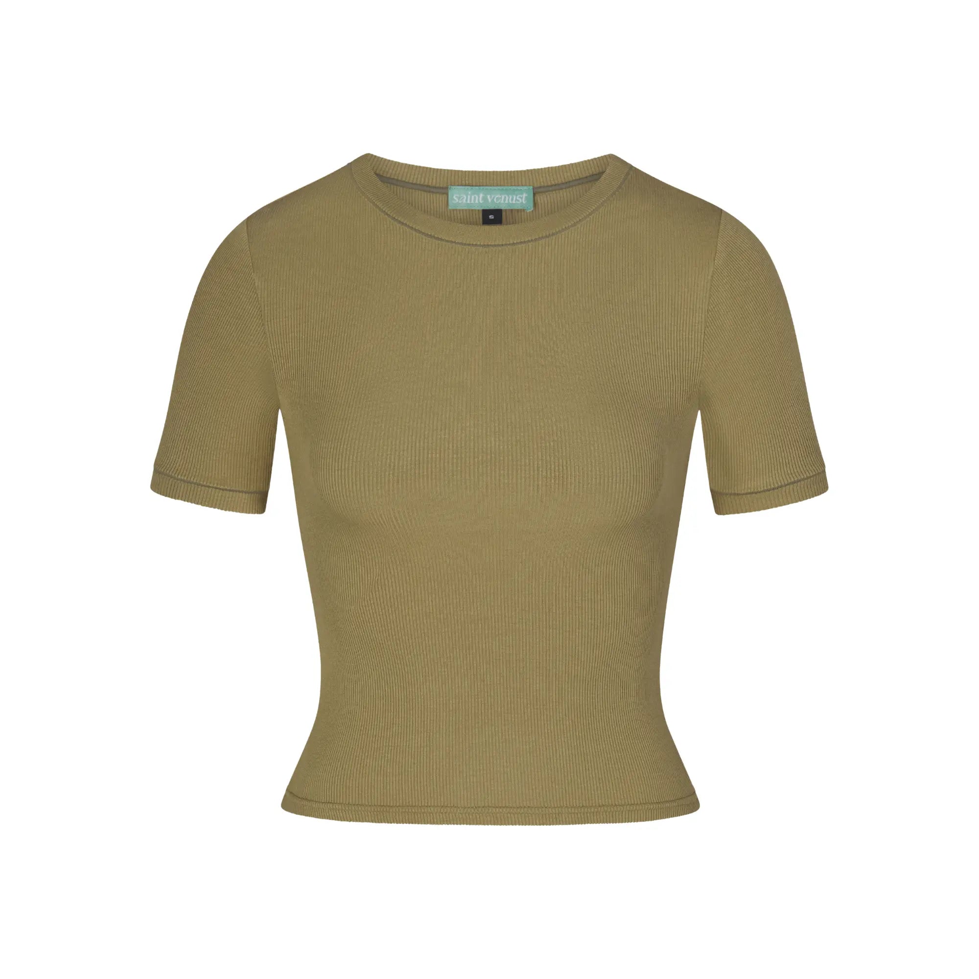 Rib Lounge Short Sleeve - Moss SAINT VENUST