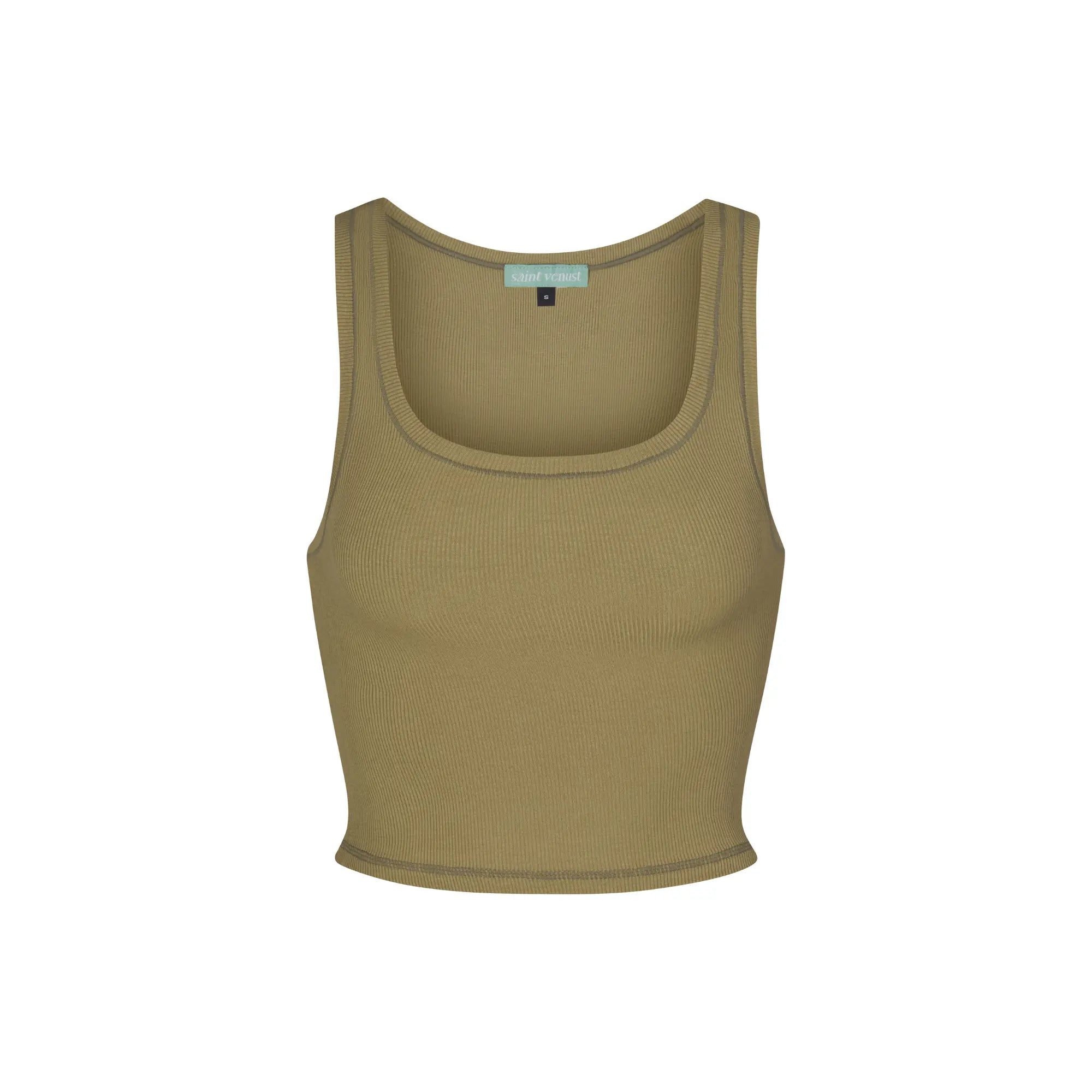 Rib Lounge Tank - Moss SAINT VENUST