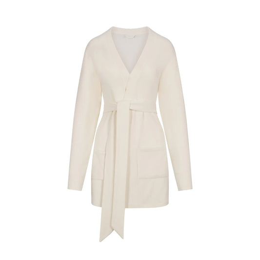 Rib Lounge Robe - Cream SAINT VENUST