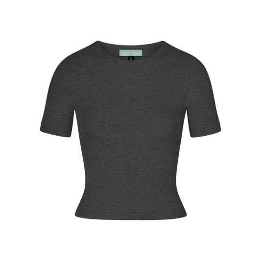 Rib Lounge Short Sleeve - Charcoal SAINT VENUST