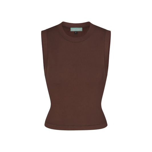 Essential Mock Neck - Cocoa SAINT VENUST