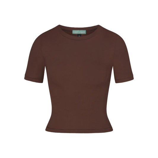 Essential Short Sleeve - Cocoa SAINT VENUST