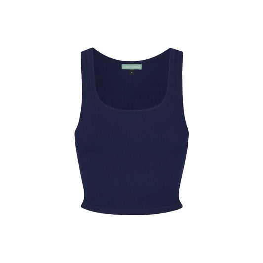 Rib Lounge Tank - Navy SAINT VENUST