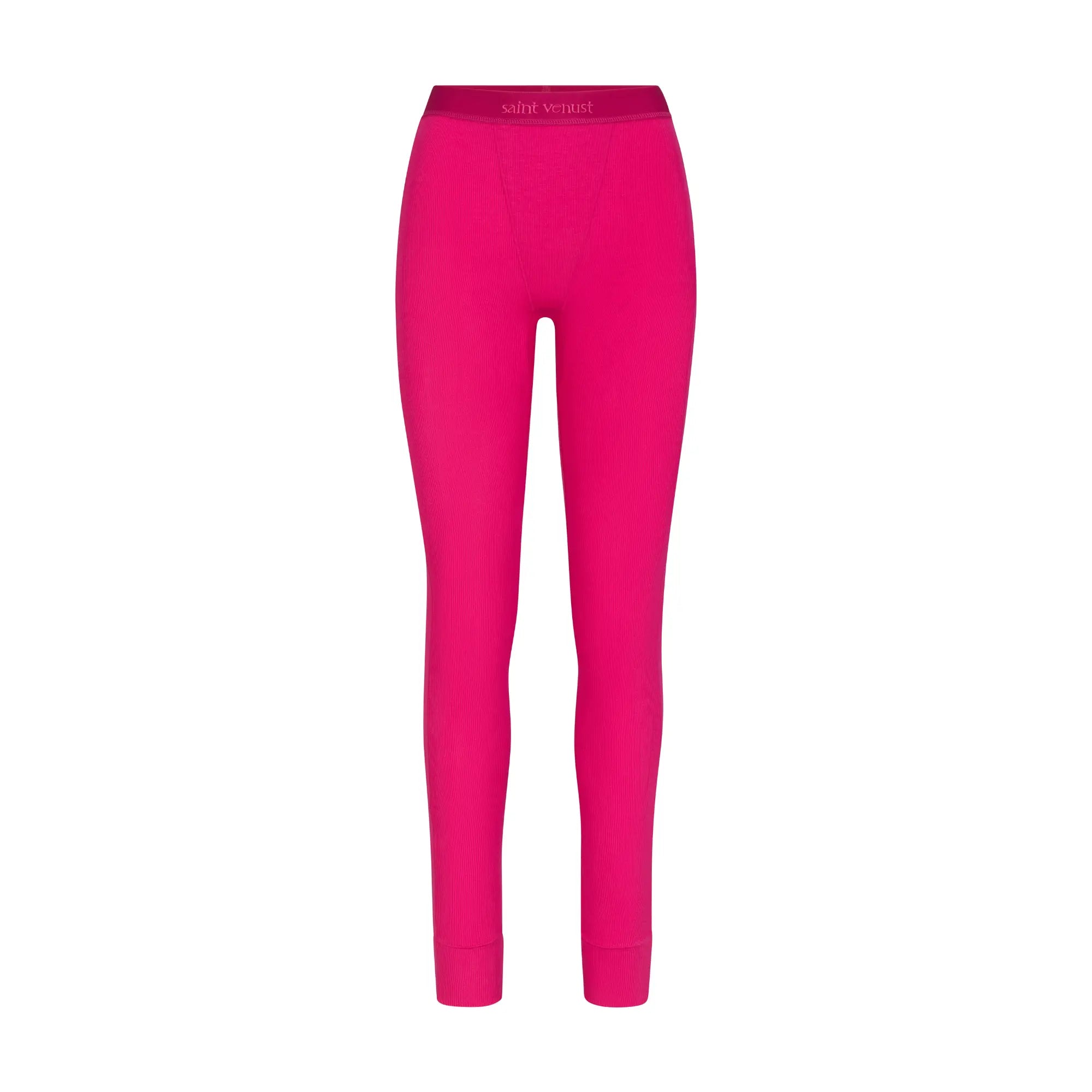 Rib Lounge Leggings Hot Pink SAINT VENUST