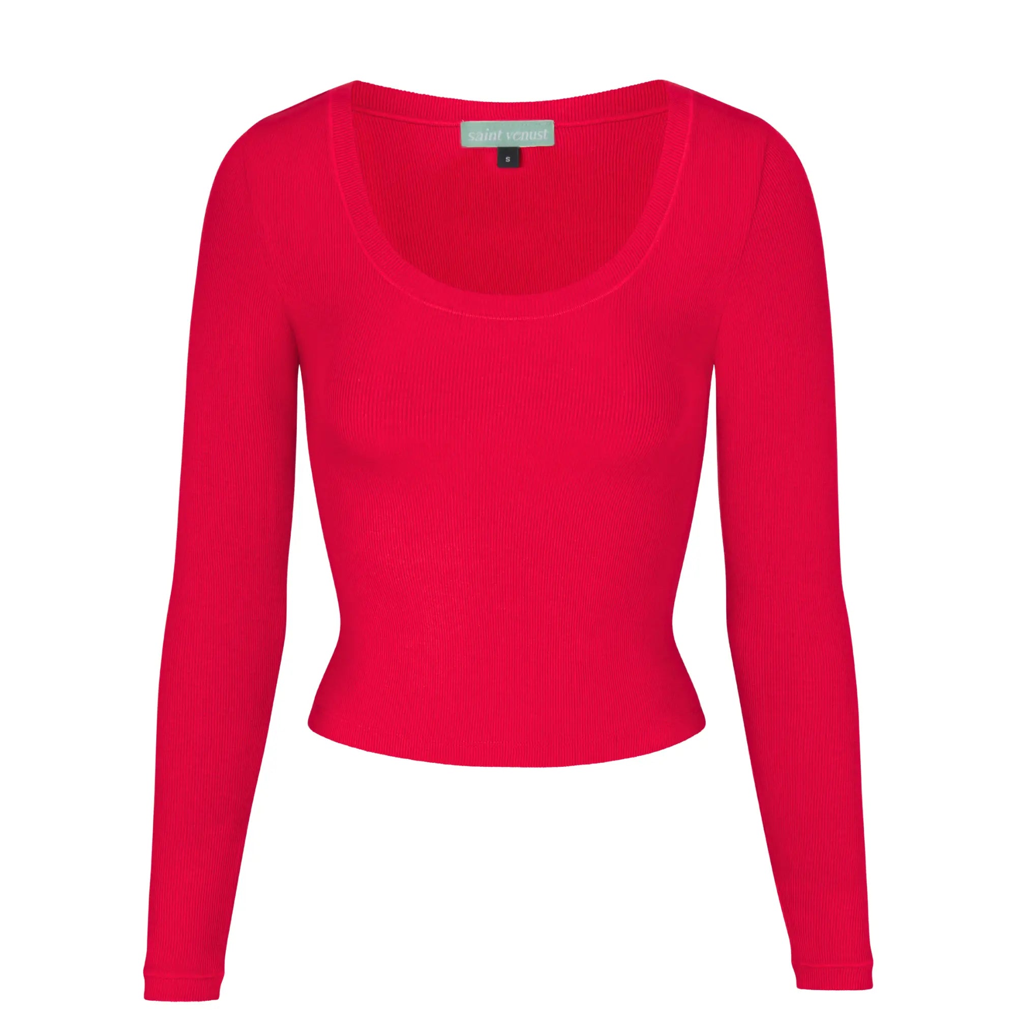 Rib Lounge Long Sleeve - Scarlet SAINT VENUST